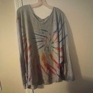 Tie Dye Criss Cross Top